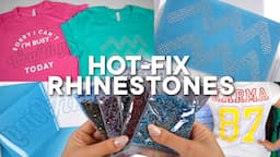 HOW TO MAKE RHINESTONE SHIRTS WITH YOUR CRICUT! | Easy Step by Step Tutorial ✨