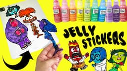 Inside Out 2 DIY Jelly Stickers Activity Fun Crafts for Kids