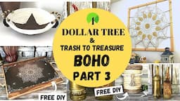 BOHO DIY HOME DECOR PT. 3/SUPER CHEAP/DOLLAR TREE DIY/TRASH TO TREASURE/FREE CRAFTS/HOT HUMBLE PIE