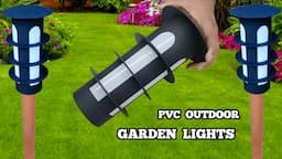 Diy Outdoor Garden Lamp From Pvc Pipe | Decorative Lights For Home Garden | Garden Light 2022