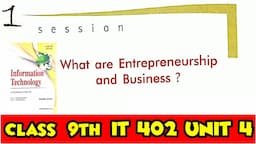 Sumita Arora What are Entrepreneurship and Business Class 9th IT 402 | Entrepreneurship and Business