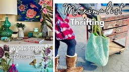 Maximalist thrifted Decor/ workshop drama