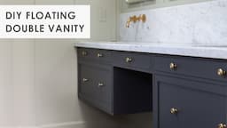 DIY Bath Floating Vanity with Drawers and Tip-Out Tray