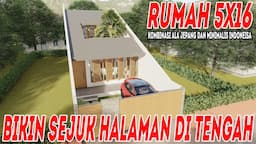 desain rumah lebar 5meter ala jepang yang dipadukan dengan rumah minimalis di Indonesia