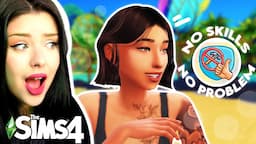 Can I Get RICH in The Sims 4 With NO SKILLS?? Sims 4 No Skills Scenario Challenge