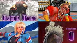 Street Fighter 6: All Game Over & Continue Animations - Season 1 4K