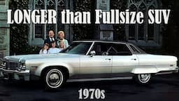 9 Longest LUXURY AMERICAN Cars decade 1970s Luxury Land Yacht - Longer than Fullsize SUV