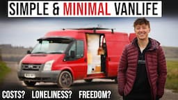 Living Full Time In A Van For A Cheaper And Better Life | Awesome Budget Van Build!