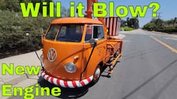 ROAD TRIP - 1962 VW Single Cab Cherry Picker new 1800cc engine Will it Blow?