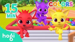 Learn Colors with Ball Pit｜15 min｜Learn Colors Kids｜Compilation｜3D Kids｜Hogi Colors