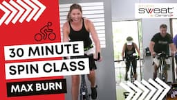 30 Minute Spin Class | Tabata MAX FAT BURN Indoor Cycling | Free Online Spinning® Class