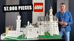 Huge LEGO Neuschwanstein Castle with 57,640 Pieces!