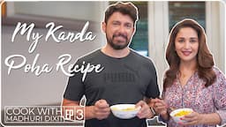 Madhuri Dixit Making Kanda Poha | Madhuri Dixit Nene