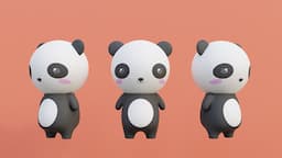 Kawaii panda Blender Tutorial