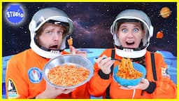 ASTRONAUT FOOD VS REAL FOOD CHALLENGE!!!