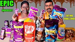 EPIC CHOCOLATE EATING CHALLENGE OLD VIDEO IN TAMIL FOODIES DIVYA VS RAJKUMAR