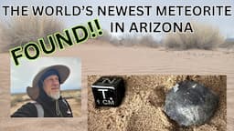 Quartzsite Arizona ☄️ Witnessed Meteorite FOUND!! Fell on 12-28-2023 Strewnify