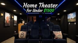 Awesome DIY Basement Home Theater for Under $1500