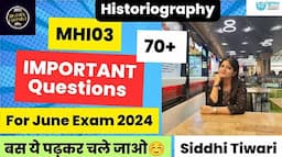 MHI03 Important Questions with Topics For June Exam 2024|IGNOU MA History 2nd Year #historyedupoint