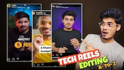 TECH REELS EDITING TUTORIAL ✅️FREE  ✅️VIDEO EDITING FULL COURSE 🔥@nsbpictures  #videoediting