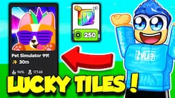 I Got ULTRA LUCKY TILES In Pet Simulator 99 LUCKY TILES UPDATE!!