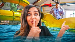 Hiding in the WATERPARK without getting CAUGHT *OMG* 😱