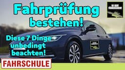 Den Führerschein bestehen! Achte unbedingt auf diese sieben Dinge! - Führerschein