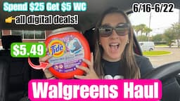 Walgreens Haul - All digital coupon deals! Score 92 oz Tide for $5.49! 6/16-22/24