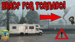 Living In An RV With Tornado Down In Illinois. No Warning Panic!