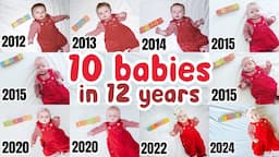 10 BABIES IN 12 YEARS: Recreating Baby Photo | Mom of 10 w/ Twins + Triplets