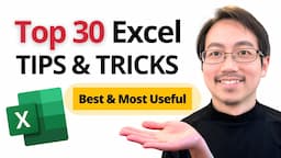 ❤️ Top 30 Excel Tips and Tricks to save 30+ hours of work