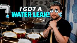 I Got A WATER LEAK In My Studio! | Drum Studio Setup (Update)