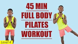 🔥45 Min FULL BODY PILATES WORKOUT for Beginners - No Equipment No Jumping🔥