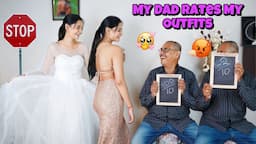 Dad *Rates and Reacts* my Outfits😰😵‍💫Part2 | Indian dad reacts western fits😱🧿#dad #reaction #outfit