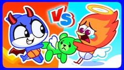 Don't Be a Bully, Bubble! 😡 Angel Baby vs Devil Baby 😇 Best Cartoons by Sharky&Sparky