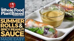 EASY VEGAN SUMMER ROLLS + SPICY SAUCE » get your veggies in! (gluten-free)