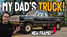 FAMILY HEIRLOOM TRUCK Frame Swap! Dodge 4x4 Restoration Part 2