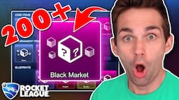 I'M TRADING UP *ALL* OF MY EXOTICS TO BLACK MARKET AFTER YEARS! Rocket League Black Market Trade Ups