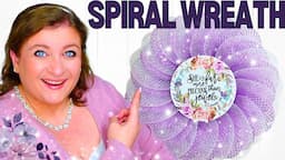 NEW How to make Deco Mesh SPIRAL Petal WREATH | Summer DIY Tutorial