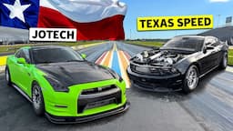 4 Turbos but who will hook? 1200hp Mustang Drag Races 1500hp Nissan R35 GT-R // THIS vs THAT Texas