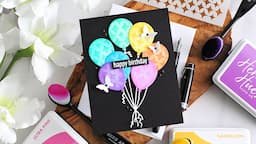 Let's Decorate Die Cut Balloons with Stencils!