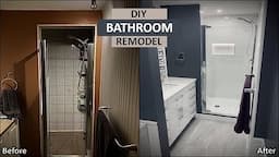 DIY Bathroom Remodel | First Time Renovation for $4000