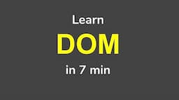 What is DOM | Document Object Model | Beginner Tutorial