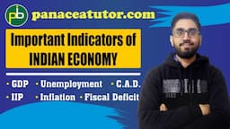 Important Indicators of Indian Economy || An Economic Analysis || Ayush Raina || Panacea Tutor