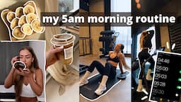 my realistic 5am morning routine (gym edition)