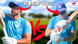 Burning Blindfold Batting Challenge - THIS WAS HARD!!!