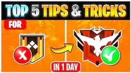 Top 5 Tips & Tricks For Rank Push In Free Fire 🔥| New Strategies To Become Pro In Ranked Game