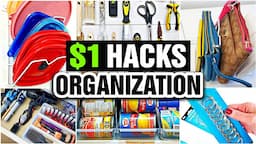 Dollar Tree Organization Hacks (REALISTIC & PRACTICAL ORGANIZING IDEAS!)