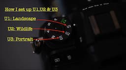 Nikon U1, U2, U3, Best set up. Nikon Z6, Z6II,  Z7, Z7II, Z5, Z50. Best custom User settings options