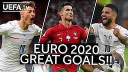 SCHICK, RONALDO, INSIGNE | Great EURO 2020 GOALS!!